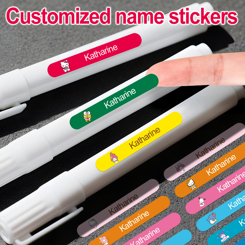 Laptop Accessories Name - Sanrio Custom Name Stickers - Personalized