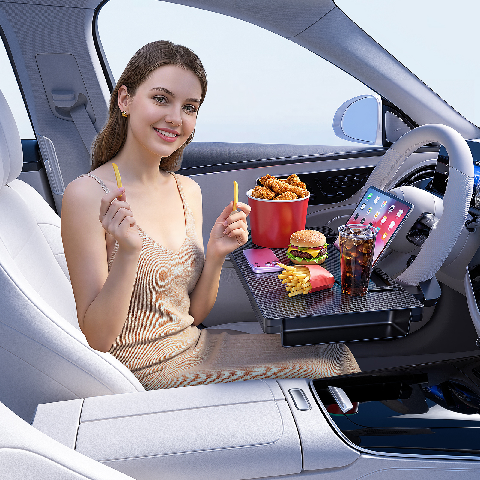 Laptop Accessories Table - High-Grade Universal Car Steering Wheel Table