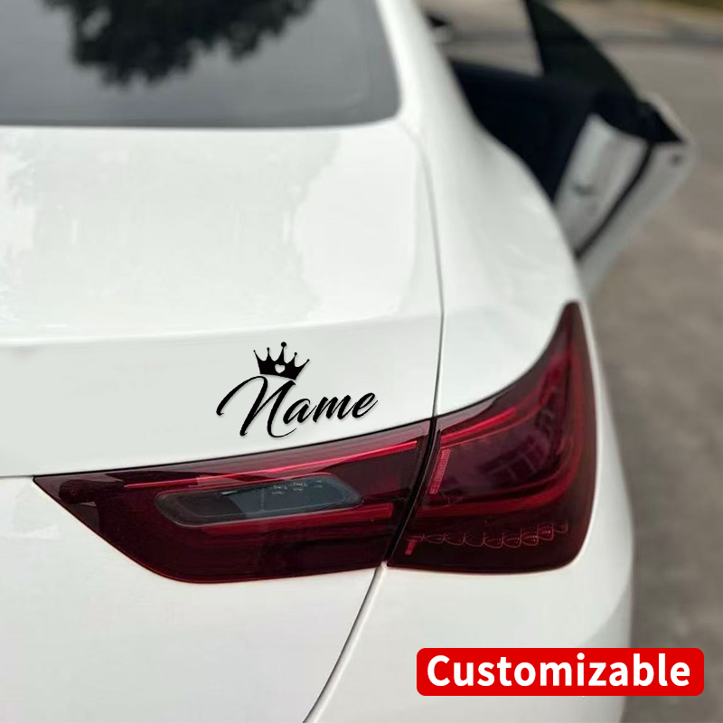 Laptop Accessories Name - 1PC Crown Custom Name Sticker Waterproof