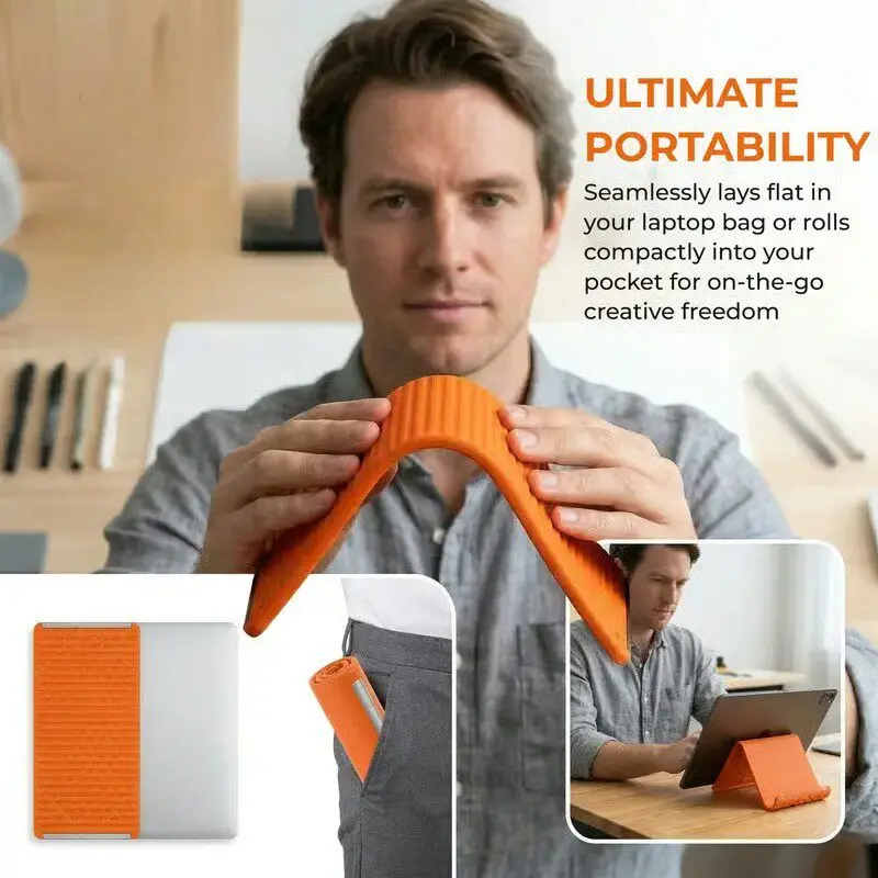 Silicone Foldable Phone Stand  - Laptop Accessories Holder review and price