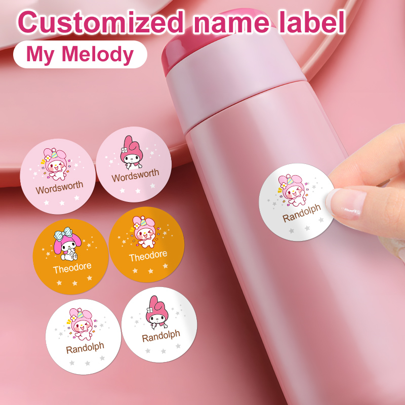 Custom My Melody Name Stickers - Laptop Accessories Name review and price