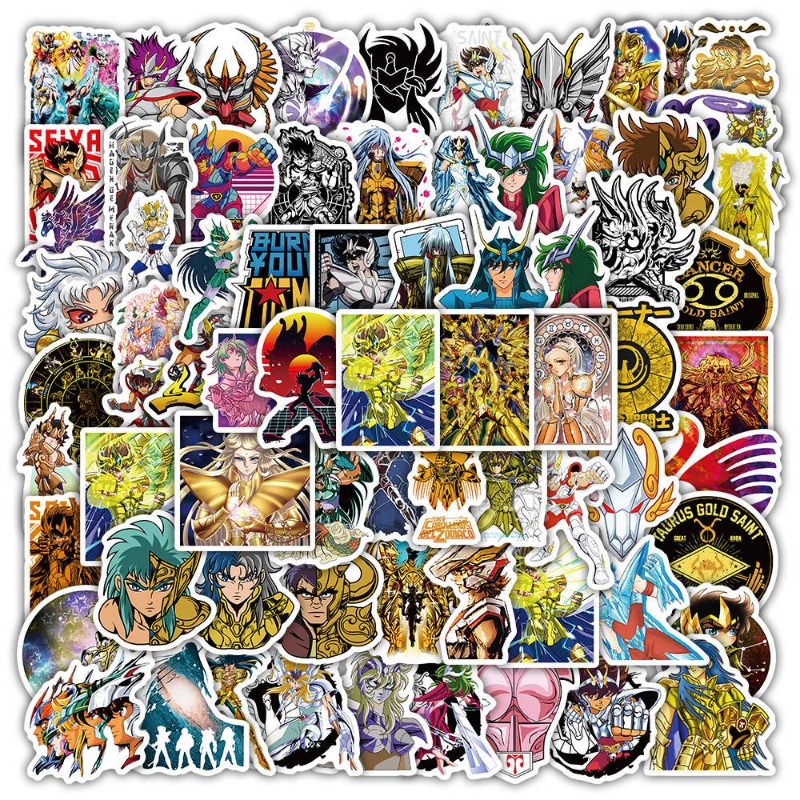 101Pcs Saint Seiya Anime Stick - Laptop Accessories Table review and price