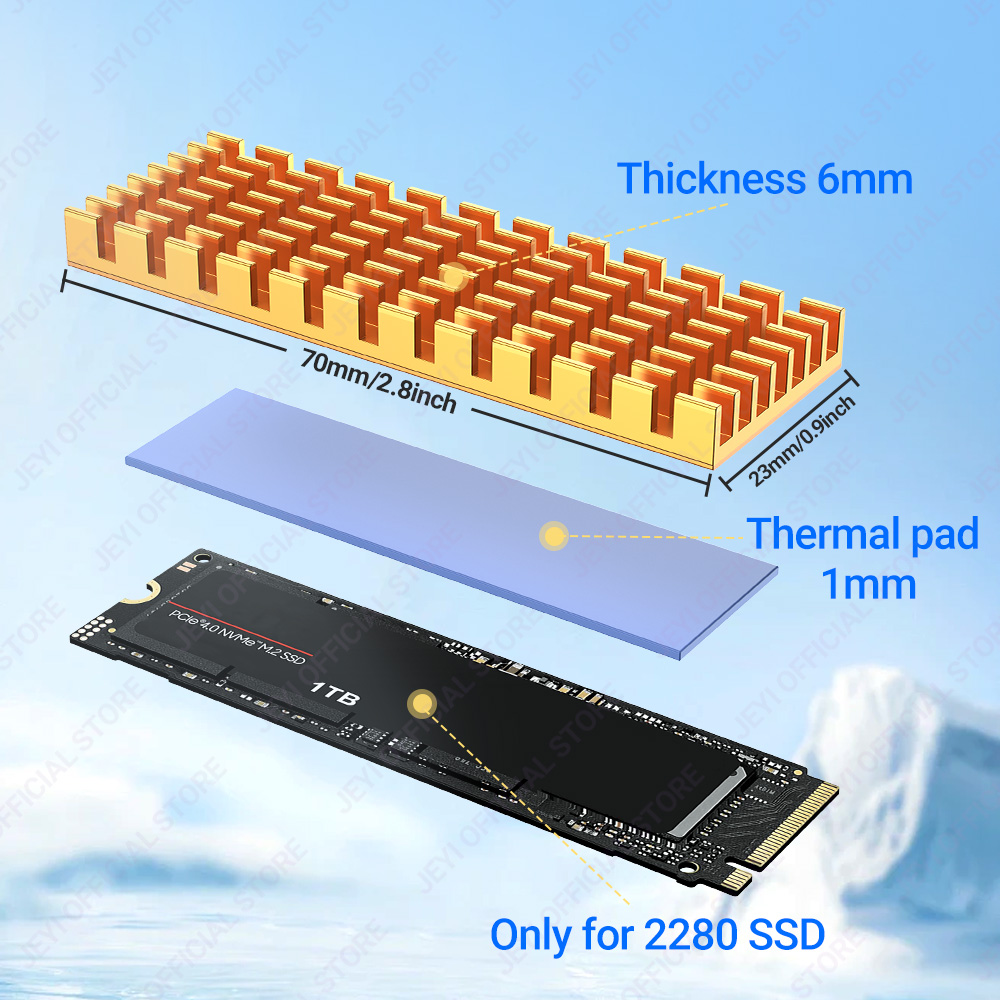 JEYI M.2 SSD Heatsink Aluminum - External Nvme Ssd review and price