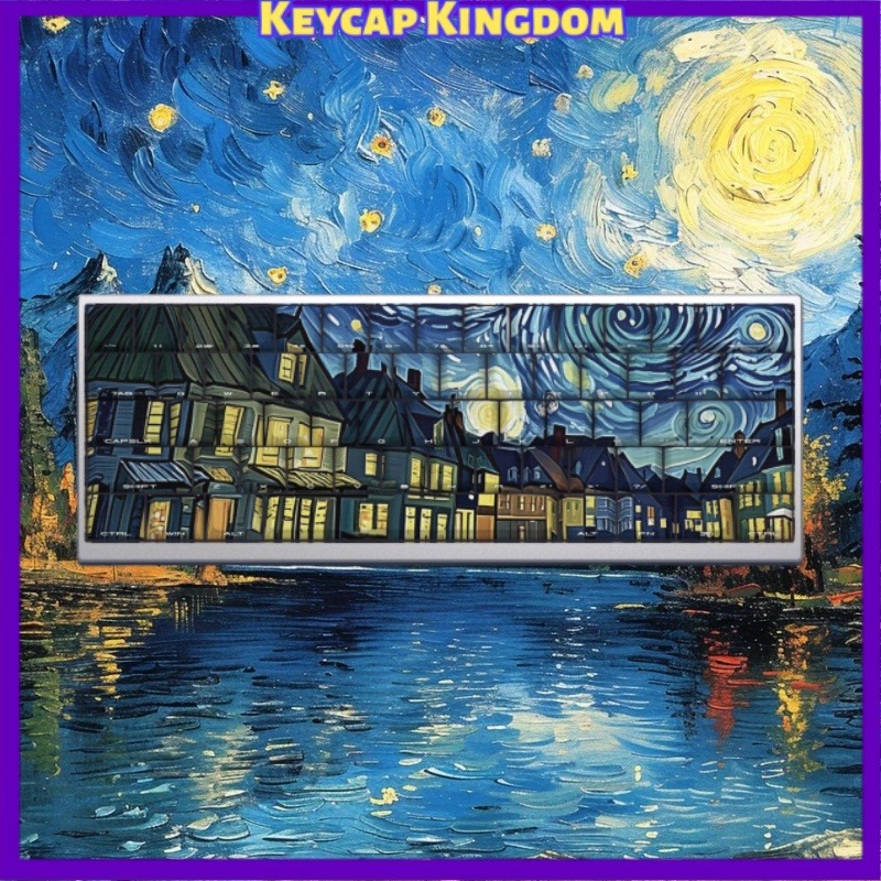 Van Gogh Starry Sky Theme Keyc - Laptop Accessories Cool review and price