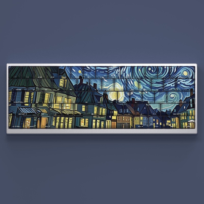 Van Gogh Starry Sky Theme Keyc - Laptop Accessories Cool review and price