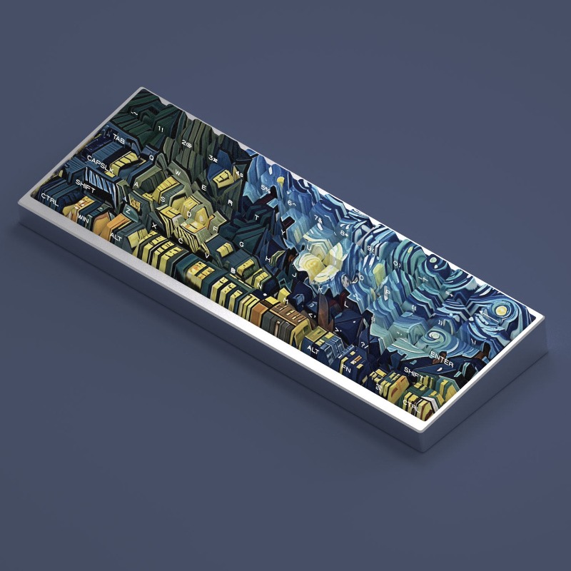 Van Gogh Starry Sky Theme Keyc - Laptop Accessories Cool review and price