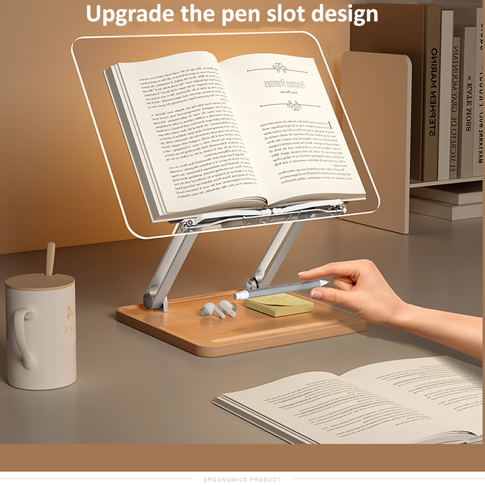 Wooden Reading Stand with ligh - Laptop Accessories Holder review and price