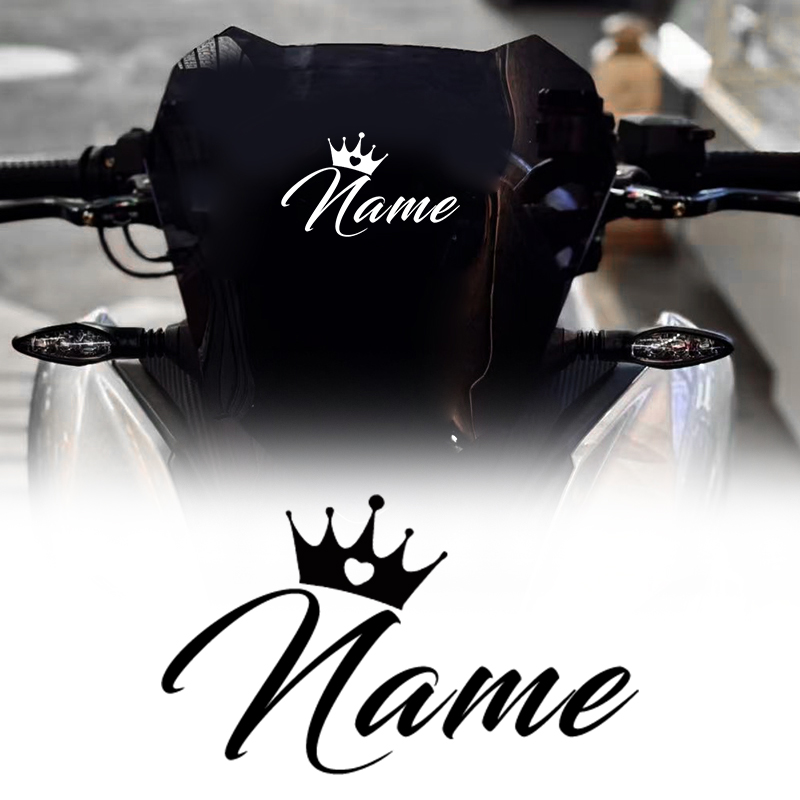 1PC Crown Custom Name Sticker  - Laptop Accessories Name review and price