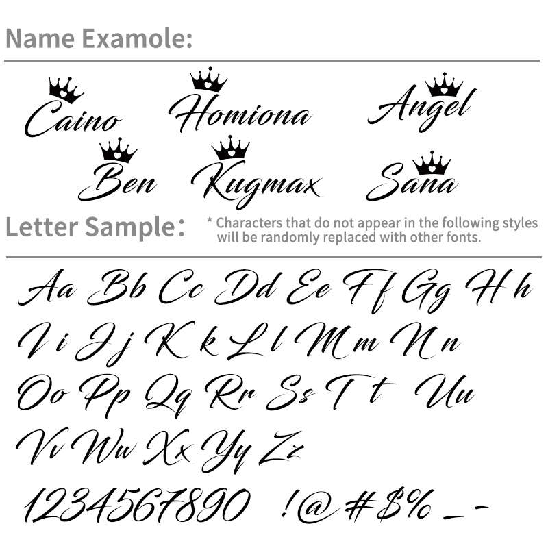 1PC Crown Custom Name Sticker  - Laptop Accessories Name review and price