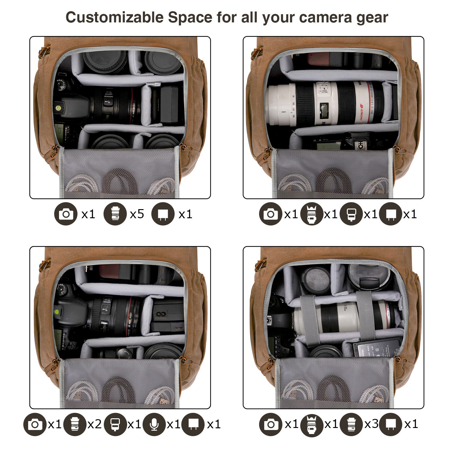 BAGSMART Camera Bag DSLR Photo - Laptop Accessories Holder review and price